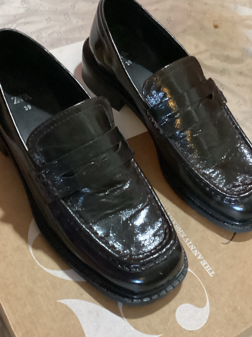 Zara Leather Loafers